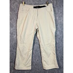 ExOfficio Womens Cropped Capri Length Belted Outdoor Hiking Pants - Size 10